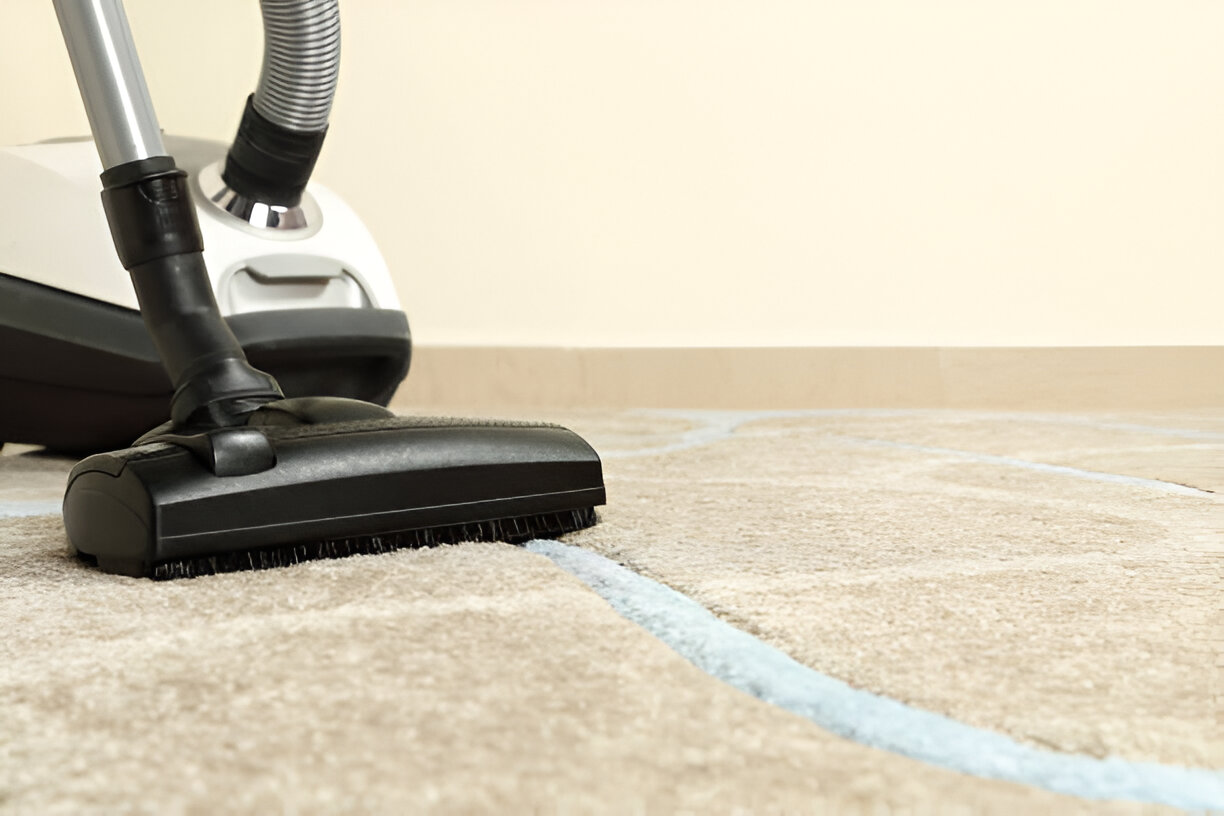 Vacuum cleaner on carpet